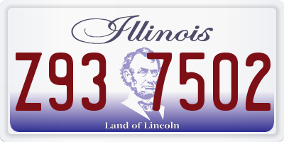 IL license plate Z937502
