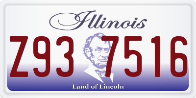 IL license plate Z937516