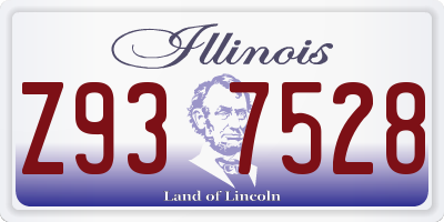 IL license plate Z937528