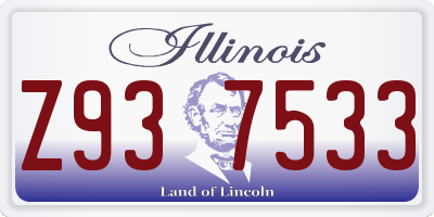 IL license plate Z937533