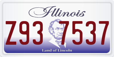 IL license plate Z937537