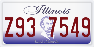 IL license plate Z937549