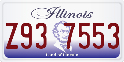 IL license plate Z937553