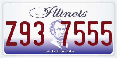 IL license plate Z937555