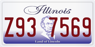IL license plate Z937569