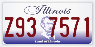 IL license plate Z937571