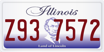 IL license plate Z937572