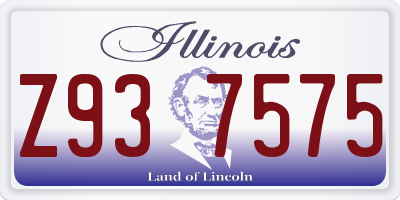 IL license plate Z937575