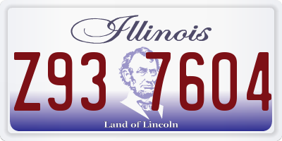 IL license plate Z937604