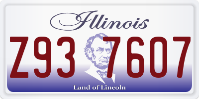 IL license plate Z937607