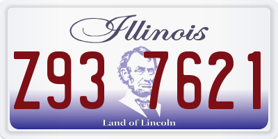 IL license plate Z937621
