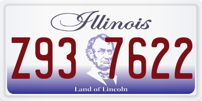 IL license plate Z937622