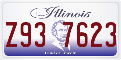 IL license plate Z937623