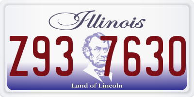 IL license plate Z937630