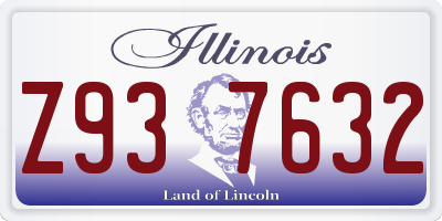 IL license plate Z937632