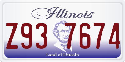 IL license plate Z937674