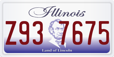 IL license plate Z937675