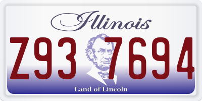 IL license plate Z937694