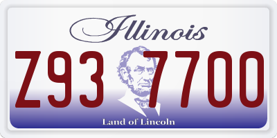 IL license plate Z937700