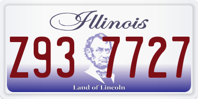IL license plate Z937727