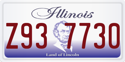 IL license plate Z937730