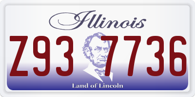 IL license plate Z937736