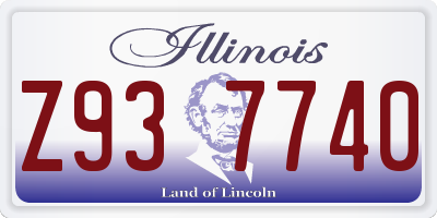 IL license plate Z937740