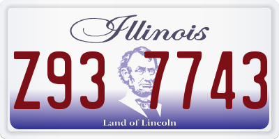 IL license plate Z937743