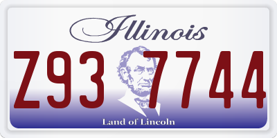 IL license plate Z937744