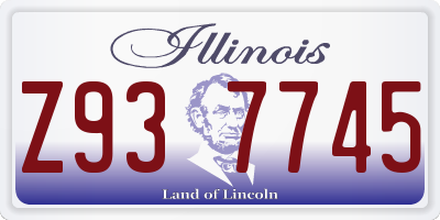 IL license plate Z937745