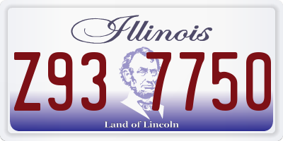 IL license plate Z937750