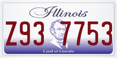 IL license plate Z937753
