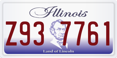IL license plate Z937761