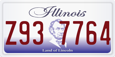 IL license plate Z937764