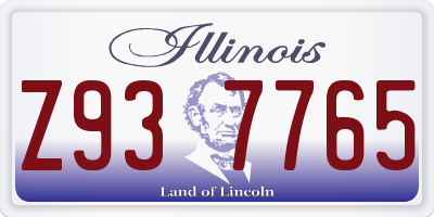IL license plate Z937765