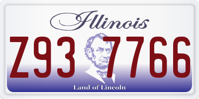 IL license plate Z937766
