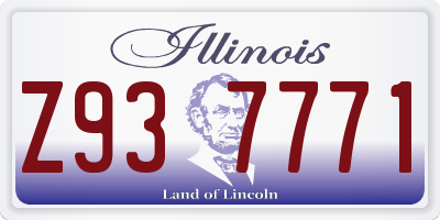 IL license plate Z937771