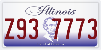 IL license plate Z937773