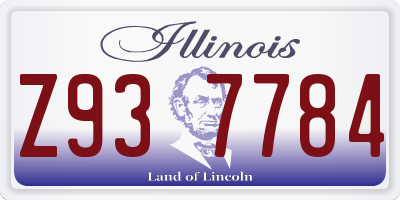 IL license plate Z937784