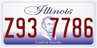 IL license plate Z937786