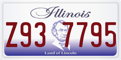 IL license plate Z937795