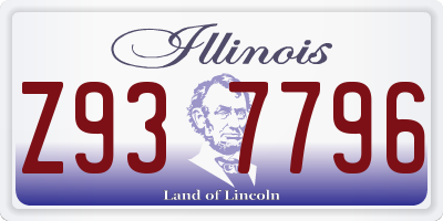 IL license plate Z937796