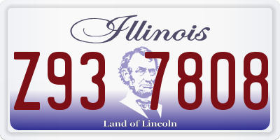 IL license plate Z937808
