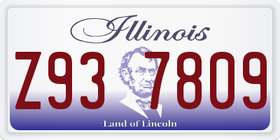 IL license plate Z937809
