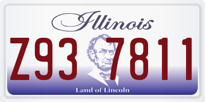 IL license plate Z937811
