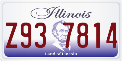 IL license plate Z937814