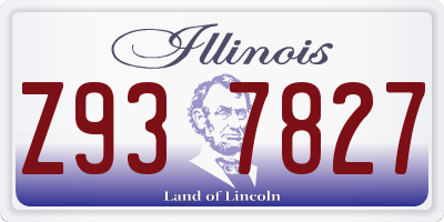 IL license plate Z937827
