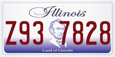 IL license plate Z937828