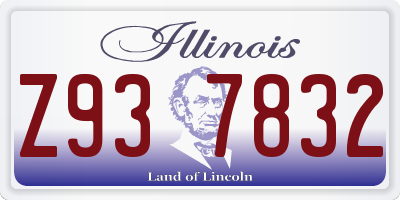 IL license plate Z937832