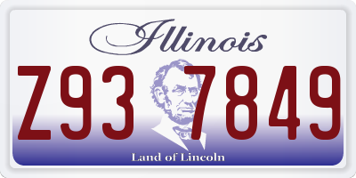 IL license plate Z937849